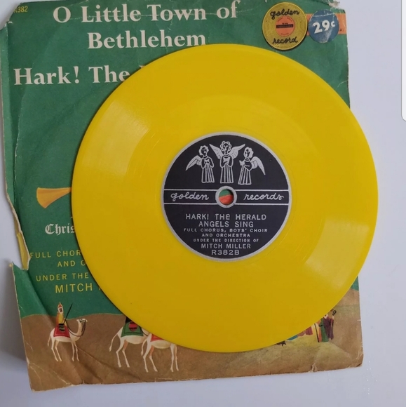 Christmas “O Little Town Of Bethlehem” Mitch Miller Golden Records 45 Record Q - Picture 6 of 6